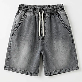 La'ciel Paris Unisex Denim Şort Antrasit