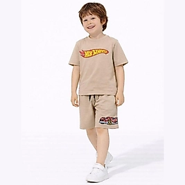 HotWheels Şortlu Takım (Kahverengi)