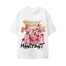 Manifest Toz Pembe T-Shirt