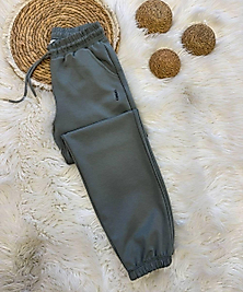 Büzgülü Paça Modal Kumaş Eşofman (Yeşil)