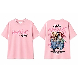 Manifest Snap T-Shirt (Pembe)