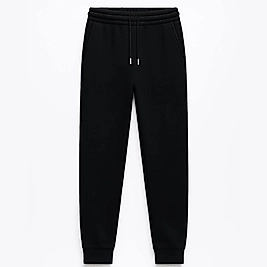 George 3 İplik Şardonsuz Jogger Siyah