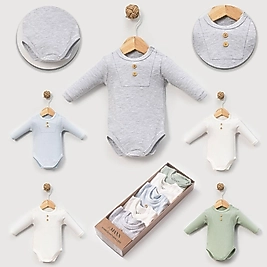 5'li Uzunkol Body Erkek Bebek