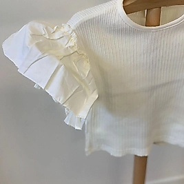 Fırfırlı Fitilli Bluz