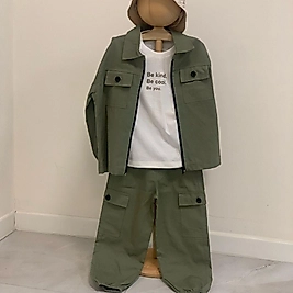 Yeşil Gabardin Takım ( 3'lü Set)